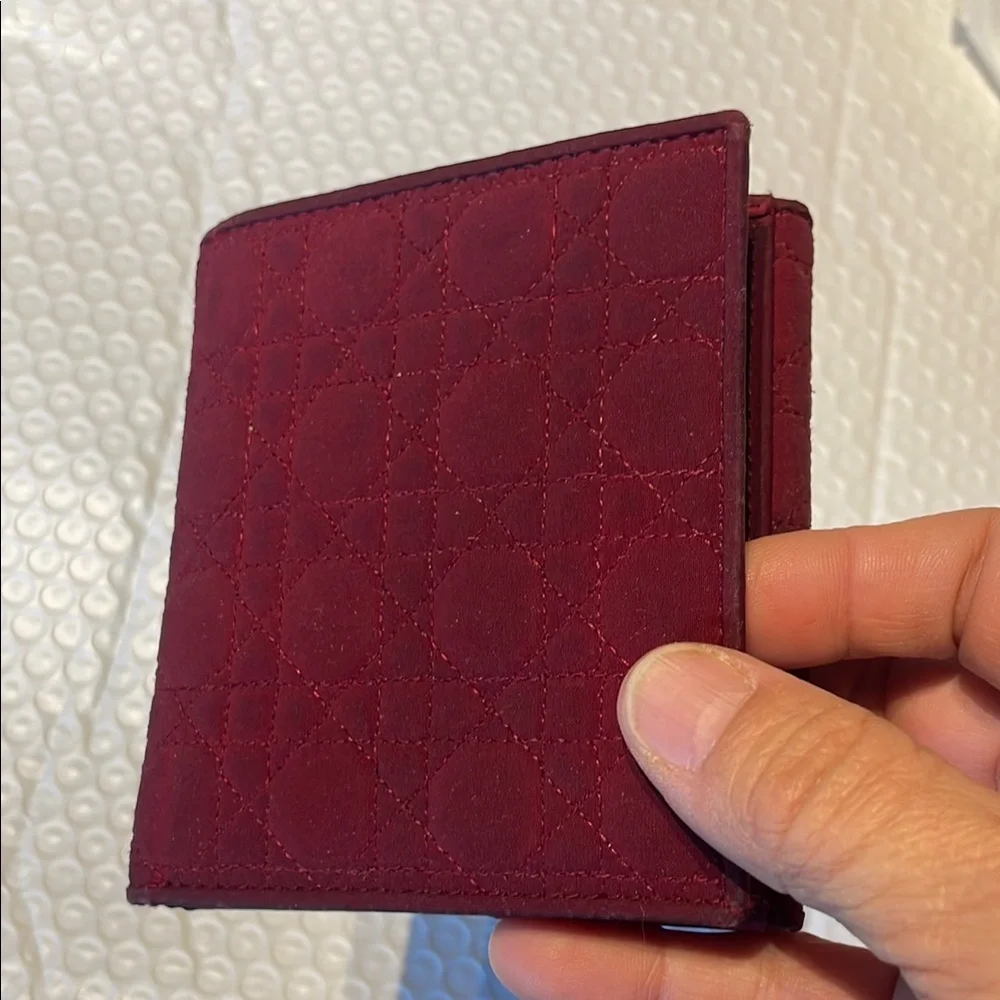 Christian Dior Quilted Jersey Wallet